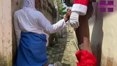 تشغيل عيد الميلاد العربدة مع سانتا: عمل متشددين للديك الأسود في الهواء الطلق