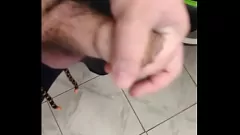 Play Hairy Cock Stroking Before Departure
